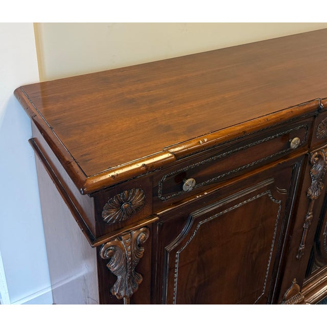 Wood Francesco Molon Giemme Monumental French Louis XIV Style Sideboard For Sale - Image 7 of 12