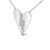 Contemporary .925 Sterling Silver Diamond Broken Heart Pendant Necklace (H-I Color, I1-I2 Clarity) - 18" Inches For Sale - Image 3 of 5