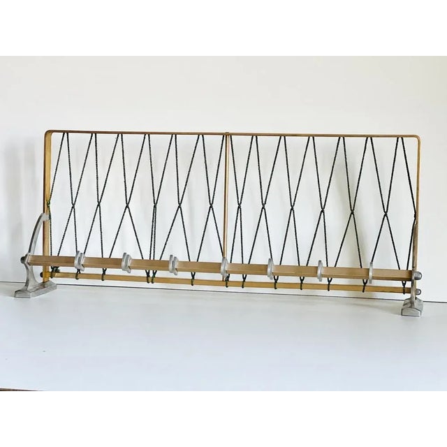 Industrial Coat Rack in Aluminum For Sale - Image 10 of 10