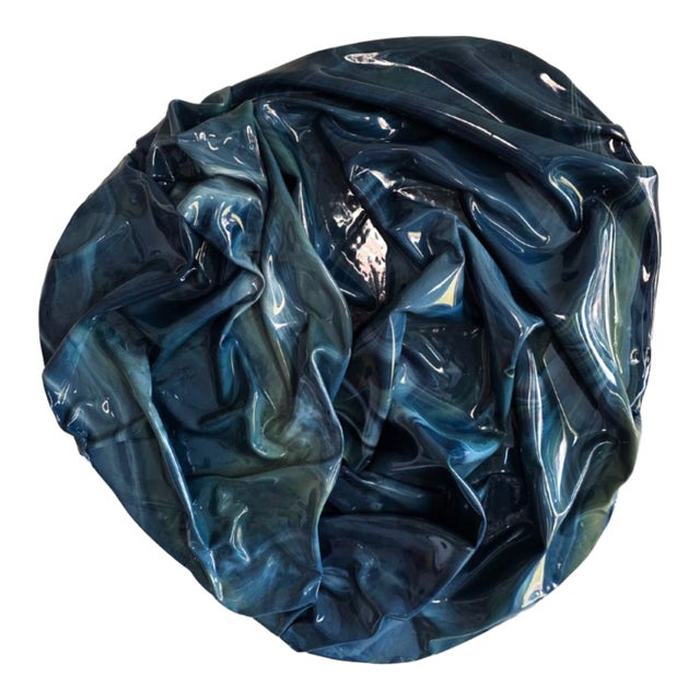 "Deep Rest" Organic Shaped 20" Original Sculptural Abstract Painting by Shelly Floyd For Sale