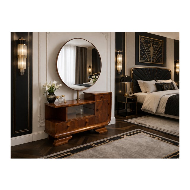 Art Deco Dressing Table, Poland, 1930s For Sale - Image 9 of 9