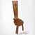 Contemporary Brutalist Spinning Chair in Oak For Sale - Image 3 of 8