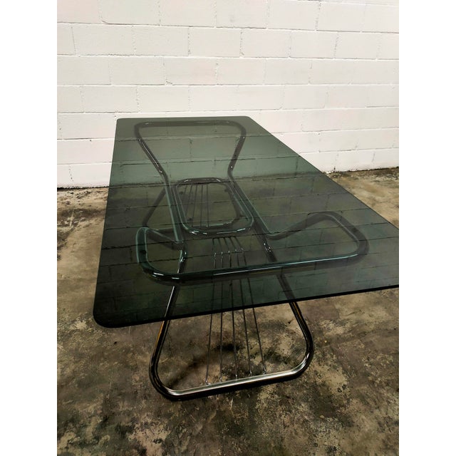 Mid-Century Modern Vintage Table and Armchairs, 1970s, Set of 5 For Sale - Image 3 of 11