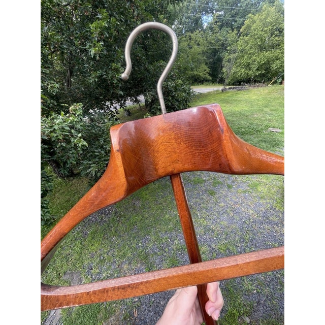 Welcome to Celestial Nonesuch For Sale Today: RARE Mid-Century Modern Italian Dovetail Wooden Hanger with its original...