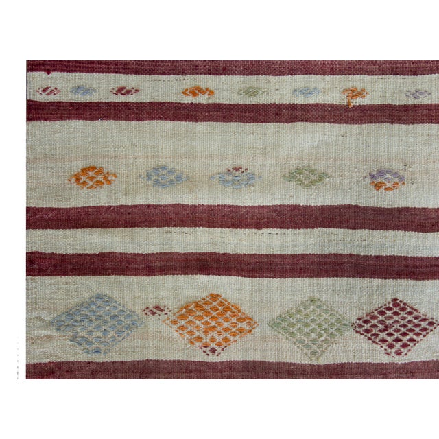 Vintage Turkish Konya Kilim Rug For Sale - Image 10 of 14