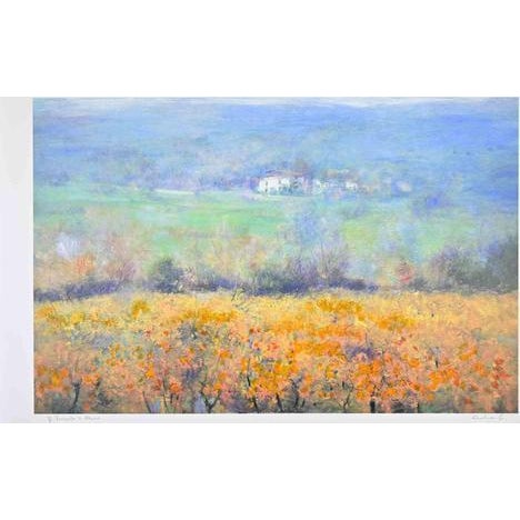 Lithograph realized in 1980s. Hand signed and numbered in pencil. Hand retouched. Not numbered. This piece is attributed...