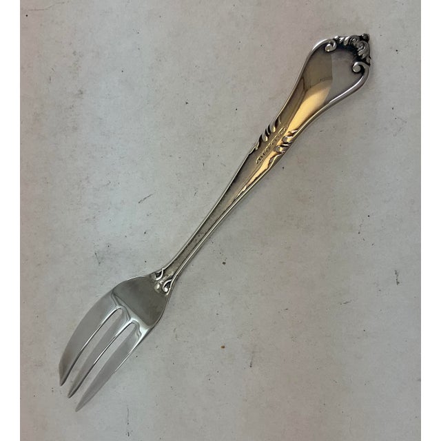 James Dixon & Sons 1980s Silver Plated 12 Pastry Forks with Cases, Chesterfield. For Sale - Image 4 of 17
