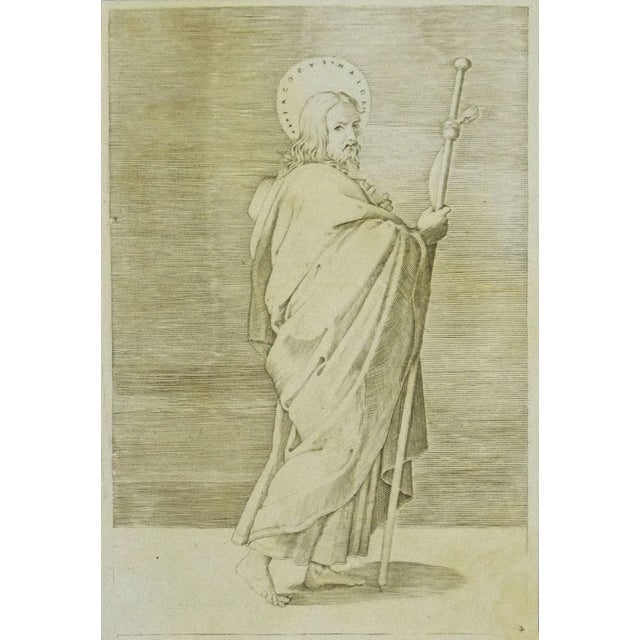 Antique St. James Etching Artwork on Paper For Sale