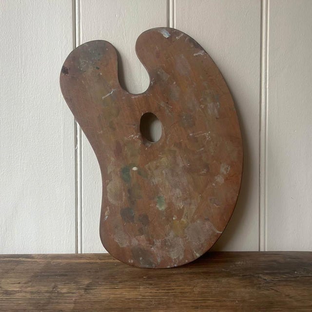 Antique Wood Painter's Palette from Windsor & Newton For Sale - Image 5 of 7