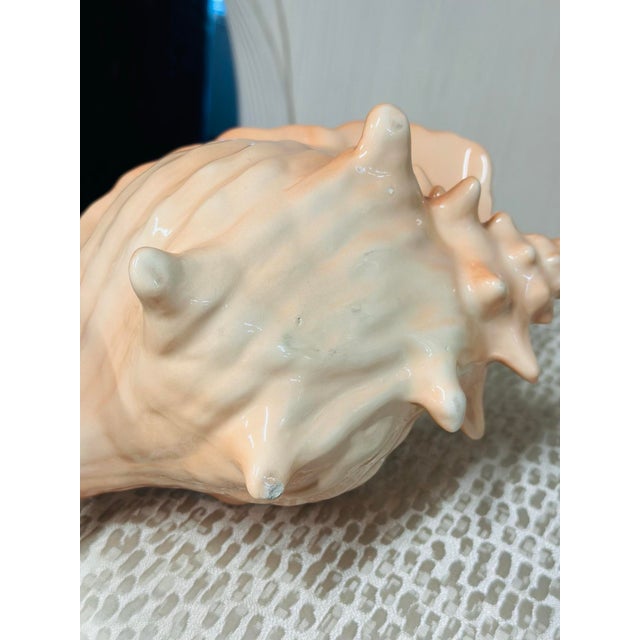 Vintage Ceramic Shell Planter For Sale - Image 4 of 5