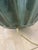 Ceramic Vintage Large Mid Century Modern Ribbed Green Drip Glaze Ceramic Table Lamp For Sale - Image 7 of 11