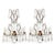 Mid 20th Century Extraordinary Pair Italian Neoclassical Rock Crystal Three-Light Wall Sconces For Sale - Image 5 of 12