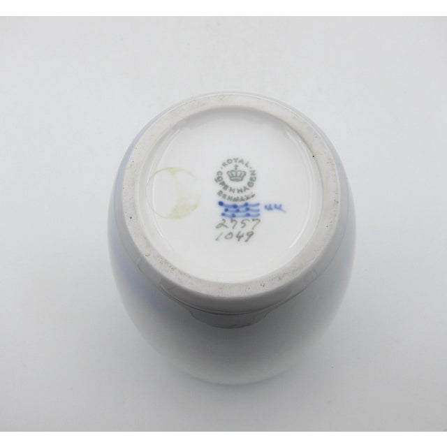 1963 Royal Copenhagen Hand-Painted Porcelain Vase, Denmark For Sale In Los Angeles - Image 6 of 6