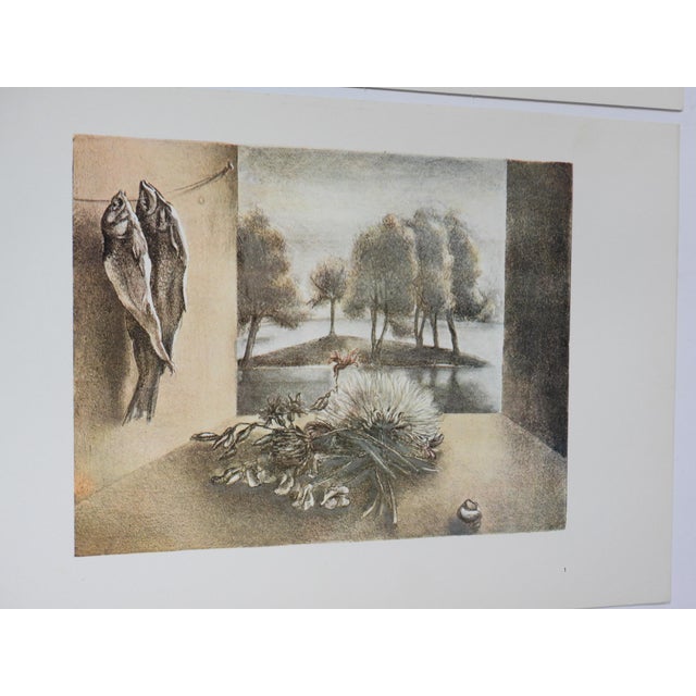 1977 Third Tallinn Graphic Triennial Portfolio of 22 Abstract Lithographs For Sale - Image 15 of 17