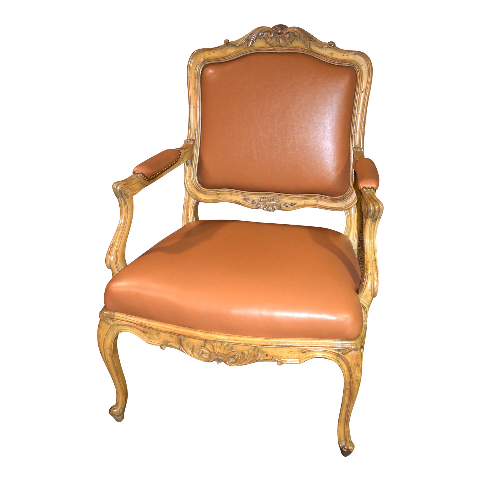 1970s Vintage Carved Tuscan Style Accent Chair Chairish