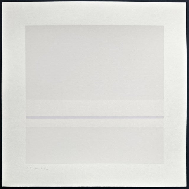 1970s Antonio Calderara, Untitled, 1971, Color Screen Print For Sale - Image 5 of 5