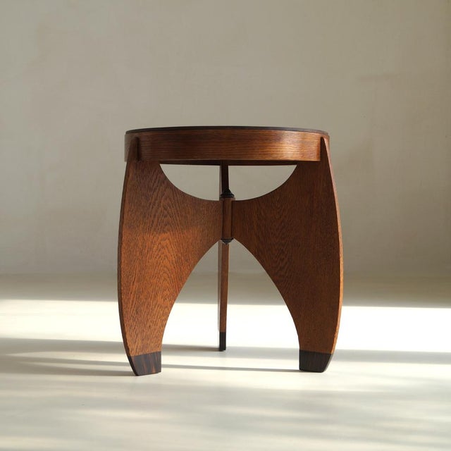 Amsterdam School Accent Table by L. J. Verweij for Intima Amsterdam, 1920s For Sale - Image 15 of 18