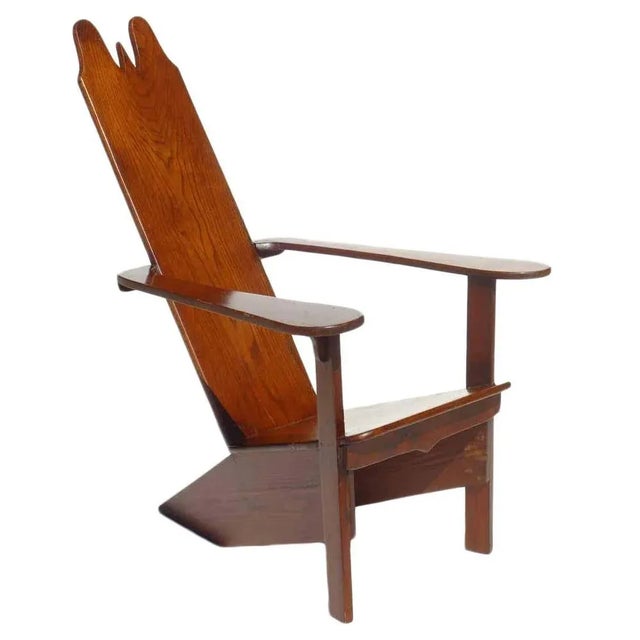 Rationalist Italian Gino Levi Montalcini Wood Lounge Chair, 1930s For Sale - Image 3 of 13