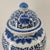Vintage Large Hand-Painted Chinoiserie Blue & White Lotus Temple Porcelain Jar With Lid For Sale In Austin - Image 6 of 18