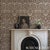 2020s Sample - Schumacher Suffolk Damask Wallcovering In Brown For Sale - Image 5 of 6