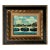 Vintage Marx Parisian River Landscape Scene Oil Painting, Framed For Sale