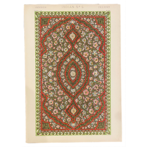 Indian Patterns Chromolithograph From Grammar of Ornament by Owen Jones
