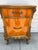 Vintage French Provincial Revival Parquetry Bedside Cabinet Nightstand Chest With Carved Details For Sale - Image 10 of 12