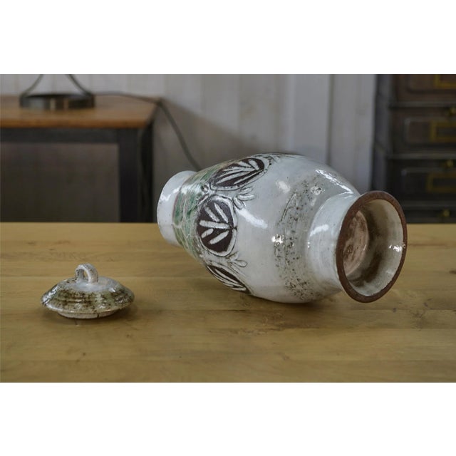 Large Brutalist Ceramic Vase by Albert Thiry, 1950s For Sale - Image 4 of 9