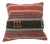 Handwoven Striped Embroidered Turkish Kilim Pillow Cover For Sale