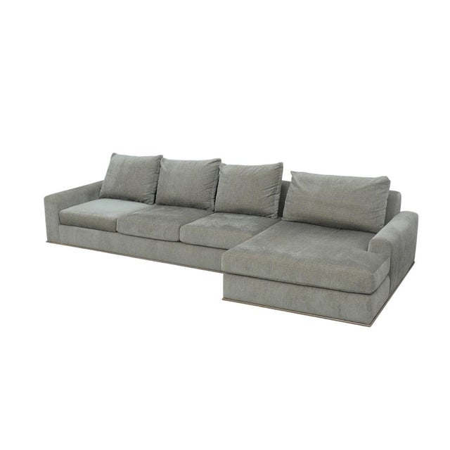 Nathan Anthony Rocco Chaise Sectional Sofa For Sale - Image 4 of 6