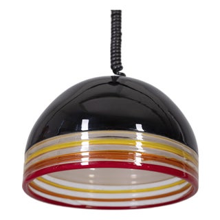 Vintage Febo Murano Glass Pendant Lamp by Roberto Pamio and Renato Toso for Leucos, 1970s For Sale
