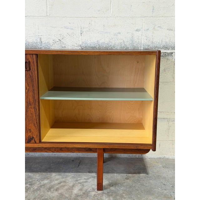 Wood Rosewood Low Credenza Sideboard in Style of Ladoga Erik Wortz Sweden Mid-Century Modern 1960s For Sale - Image 7 of 11