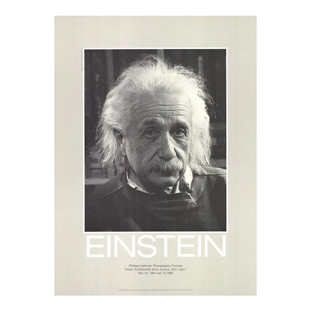 1981 Philippe Halsman 'Einstein' Photography Offset Lithograph For Sale