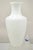 Modern Large White Cased Blown Glass 30" Urn Form Floor Flower Vase Vessel. Circa Late 20th Century. Measurements: 30.5" H...