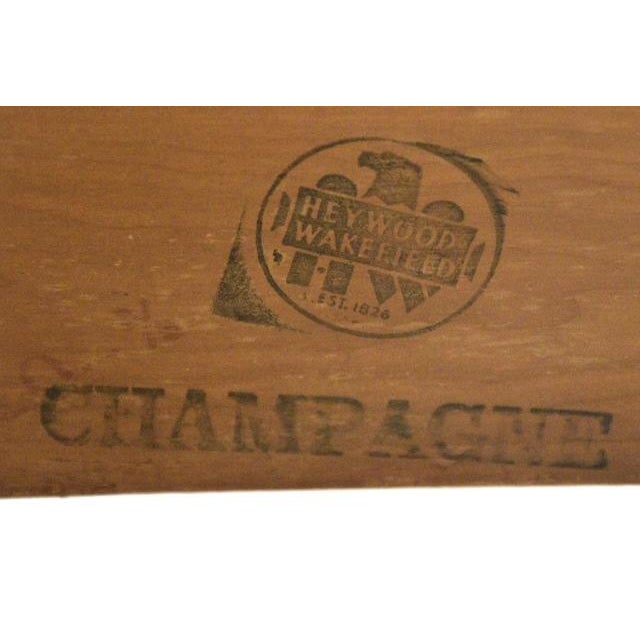 Brown 1950s Refinished Twin Beds by Heywood Wakefield - A Pair For Sale - Image 8 of 8