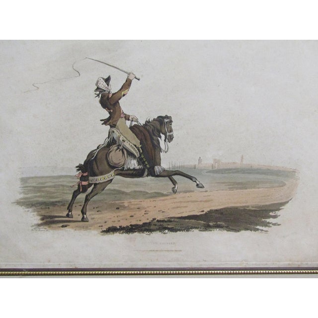 This is an original hand-colored engraving titled Spanish Courier, from Rev. William Bradford’s important 1809...