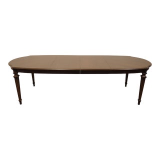 Thomasville Furniture Cellini Collection Italian Neoclassical Tuscan Style 109" Oval Dining Table 7422-752 For Sale