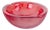 Vintage Decorative Bowl with Organic Form in Red Sommerso Glass, 1960s For Sale