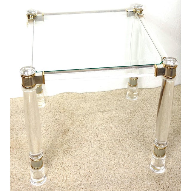 Acrylic Glass Table, 1980s For Sale - Image 8 of 8