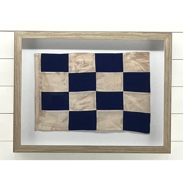 Modern Coastal Wall Decor Letter "N" Framed Wall Art For Sale - Image 3 of 4