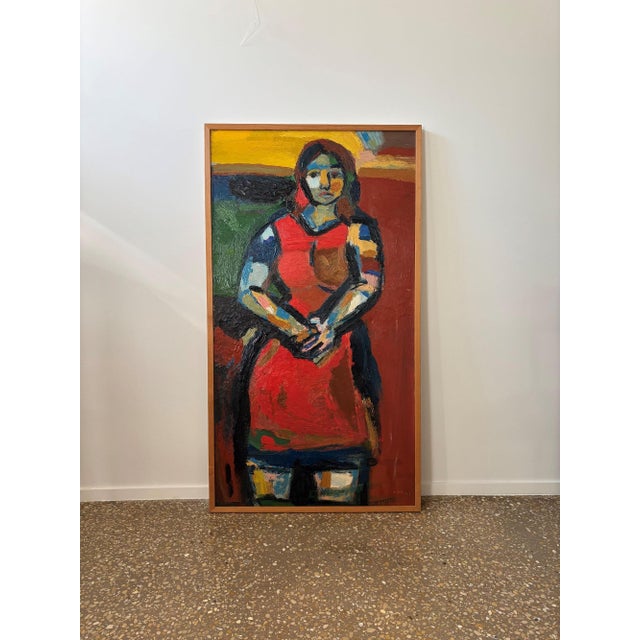 A.R. Seidel, Jannie, Oil on Linen, 1960s-1970s For Sale - Image 12 of 12