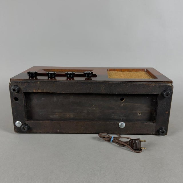 Vintage Type 113 B Wooden Tube Radio from Philips For Sale - Image 9 of 16