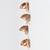 Small semicircular wall lamps made of patinated copper. Daro. Denmark. four semicircular wall lamps with patinated copper...