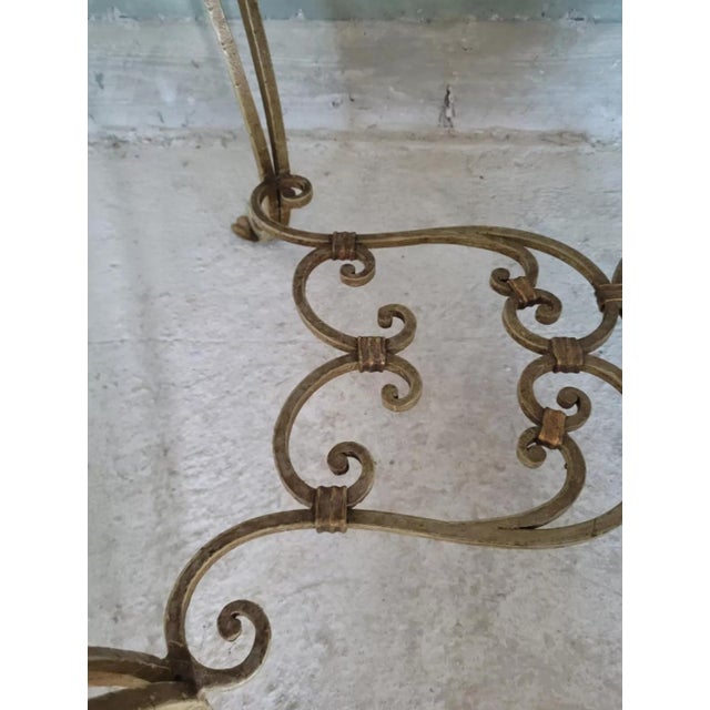 Wrought Iron and Marble Coffee Table For Sale - Image 12 of 18