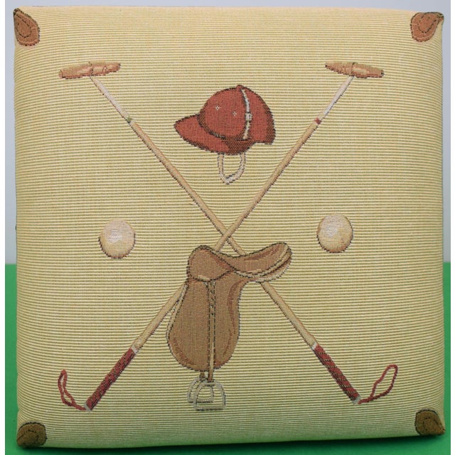 Bench Sz: 14 1/2"Sq x 5"D Made in France Tapestry 85% Cotton/ 15% Viscose