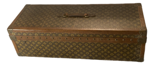 A Rare, Louis Vuitton Monogram Canvas Library Trunk 1911 Made for Britannica Encyclopaedia With Brass Hardware Louis Vuitton, Circa 1911