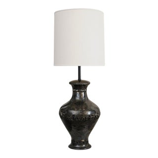 Vintage Rare Signed Marcello Fantoni Bronze Monumental Lamp Mid Century Modern Italian For Sale