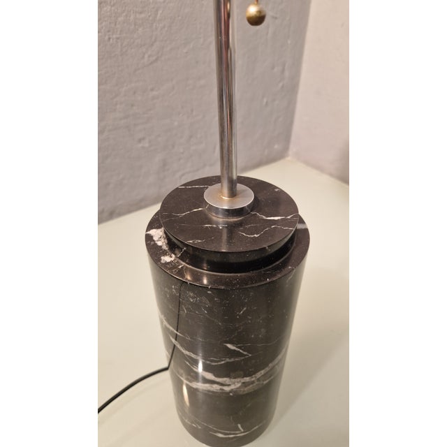 1970s Table Lamp in Black Marquinia Marble from Knoll, 1970s For Sale - Image 5 of 13