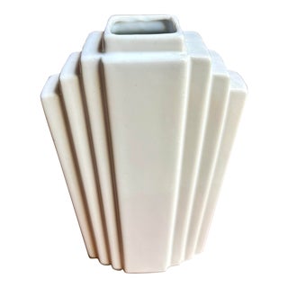 Mid 20th Century Art Deco Skyscraper Ceramic Vase For Sale