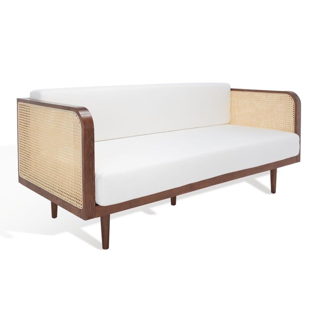 Helena French Cane Daybed - Walnut / Natural For Sale In Philadelphia - Image 6 of 8